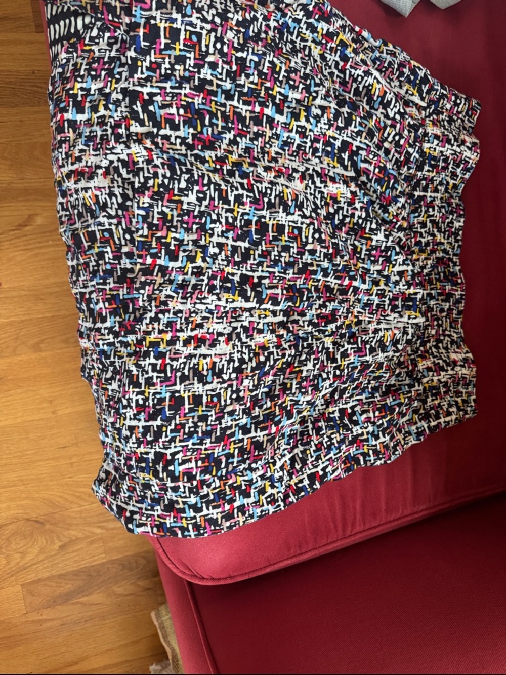 CAbi Multicolor Reversible Mini Skirt